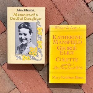Simone de Beauvoir Colette Katherine Mansfield Writers in Love Biography